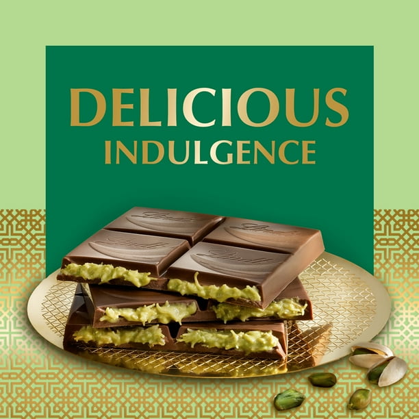 Lindt Dubai Style Milk Chocolate Candy with Pistachio & Kadayif