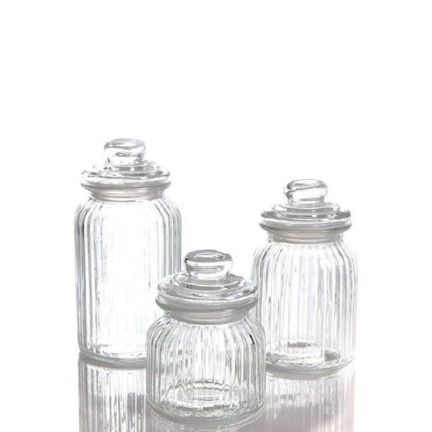 Gibson 3 Pc. Glass Canister Set