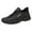 Black, variant on XIMIN Men Chunky Platform Breathable Mesh Dad Shoes Slip-on Loafers Lightweight Walking Sneakers Business Oxfords Work Soft Sole Casual Running Shoes