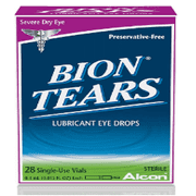 Bion Tears Lubricant Eye Drops Help Relieves Dryness, 28 Vials - 2 Pack