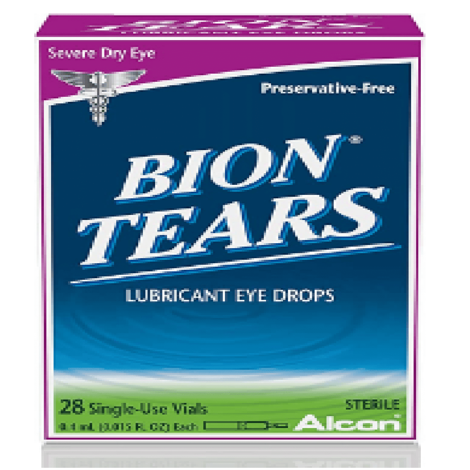Bion Tears Lubricant Eye Drops Help Relieves Dryness, 28 Vials - 2 Pack