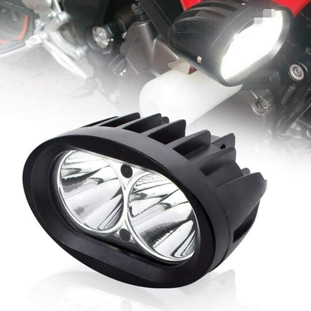 Moto Feux Additionnels LED,20W Ronde LED Phares Avant Moto Anti