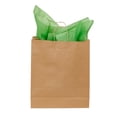 thumbnail image 4 of Jumbo Natural Kraft Paper Shopping Bags - 16”L x 6”D x 19”H - Case of 200, 4 of 7