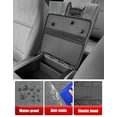 thumbnail image 3 of KBH Center Console Armrest Cover for 2015-2025 Ford F150, 2017-2025 F250 F350 F450 with 40/20/40 Jump Seat, Leather Middle Console Cover for F150 Accessories, Darkgray, 3 of 7