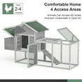 Gaildon Large Removable Chicken Coop for 45 Chickens ,with 2 Story