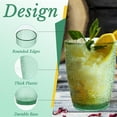 thumbnail image 4 of FASTBIRD Set of 4 Acrylic Drinking Cups, 12 oz Unbreakable Water Tumbler, Reusable Plastic Drinking Glasses, Stackable Beverage Tumbler for Juice, Lemonade, Ice Coffee, Dishwasher Safe, 4 of 7