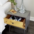 thumbnail image 4 of DecMode 23" x 19" Grey Wood Modern Cabinet, 4 of 10