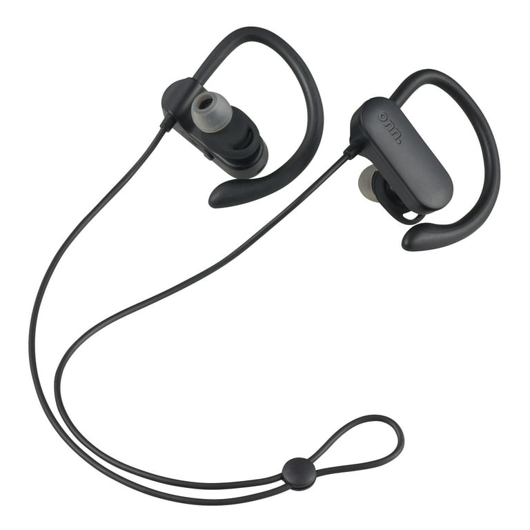 New - onn. Wireless Sport Earphones Bluetooth in-Ear Headphones, Black