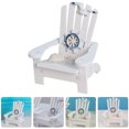 thumbnail image 1 of UPOUART 1Pcs Wooden Mini Beach Chair for Ocean Lovers Home Decor 4.32X3.54X3.54In, 1 of 8