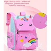 Gmdisc School Backpack Girls School Bag, Lightweight Kids Backpack Durable Fashion Bookbag, Pink