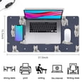 thumbnail image 5 of Long Mouse Pads for Desk,West Highland White Terrier Desk Mats on Top Of Desks, Desk Mouse Pad Extra Large with 3mm Non-Slip Base and Stitched Edge for Gaming,Office,Work,Home 31.5"x15.7", 5 of 6