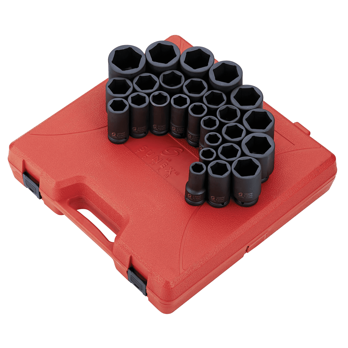 Sunex 3351 3/8" Drive 51 Piece Metric Impact Socket Set
