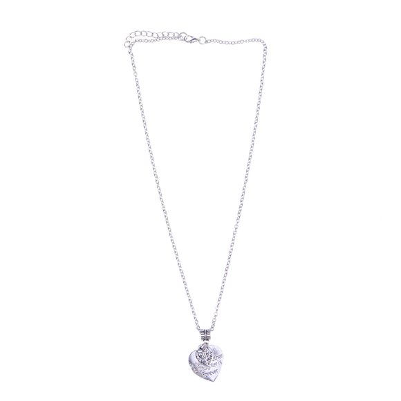 The Love Between Mother and Daughter Is Forever Heart Charm Necklace Mom Daughter Jewelry Best Mother's Day Gifts From Daughter