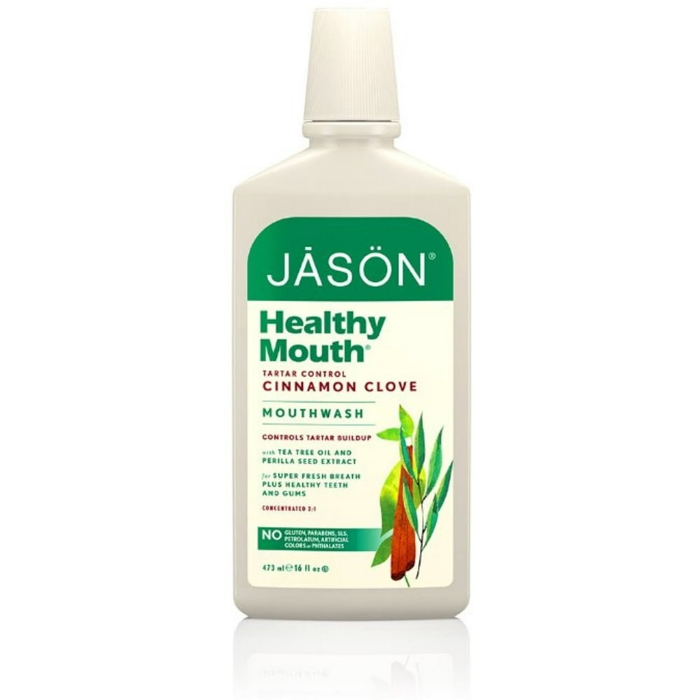 Jason Healthy Mouth Mouthwash, Cinnamon Clove 16 oz (Pack of 2
