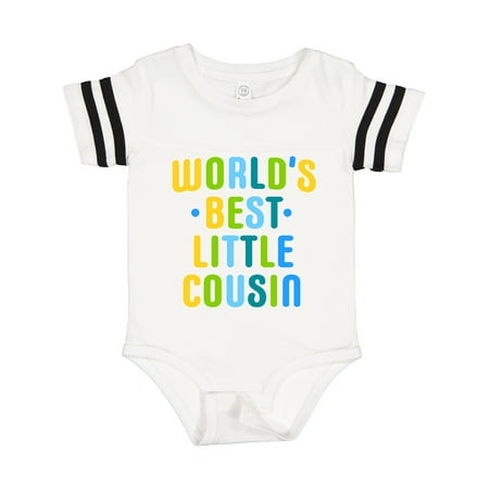 

Inktastic Worlds Best Little Cousin Gift Baby Boy Bodysuit