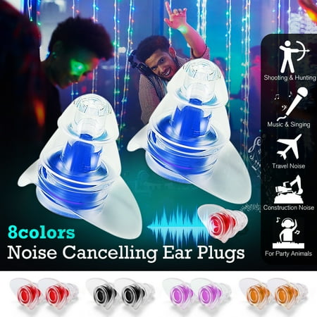 Noise Cancelling Earplugs Hearing Protection 20DB for Shooting,Motorcycles,Concerts,Musicians,Sleeping,Working,Studying and Air (Best Earplugs For Clubbing)