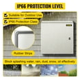 thumbnail image 5 of VEVOR Steel Electrical Box 16"x 16"x 8" Electrical Enclosure Box, Carbon Steel Hinged Junction Box, IP65 Weatherproof Metal Box Wall-Mounted Electronic Equipment Enclosure Box with Mounting Plate, 5 of 10