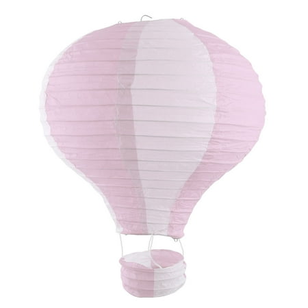 - Festival Party Paper Handmade Lightless Hot Air Balloon Lantern Light Pink White