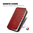 thumbnail image 6 of SaniMore Wallet Case for Samsung Galaxy S23 6.1", Vintage PU Leather Case Card Slots Cash Pocket Stand Feature Magnetic Closure Anti-drop Shockproof Full Body Protective Case For Galaxy S23, Red, 6 of 11