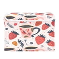 thumbnail image 2 of Ryvnso Glass and Strawberry Large Lidded Foldable Storage Baskets Cubes Boxes Lids Bin for Home, 2 of 7
