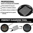 thumbnail image 3 of Cast Iron Scrubber 316 Stainless Steel Skillet Cleaner 8"x6" Chainmail Scrubber Scraper Chain Mail Link Scrub for Cast Iron Pre-Seasoned Pans, Griddles, BBQ Grills, and Pot Cookware Cleaning, 3 of 8