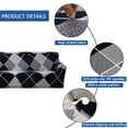 thumbnail image 3 of Dowbom 1-Piece Printed Sofa Slipcover,Stretch Sofa Cover with Elastic Bottom Furniture Protector Washable Anti-Slip Soft Couch Cover for Living Room Bedroom Decoration-4 Seater(235-300cm)-B, 3 of 7