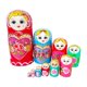 thumbnail image 1 of 10 piezas de muñecas rusas de madera anidadas, muñecas pintadas a mano, decoración de Navidad, juguetes apilables de madera, muñecas Matryoshka para, 1 of 9