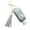 Grey, variant on 30Ml Hand Sanitizer Keychain - Portable Refillable Bottle with 8 Color Straps Clearance - Harlik