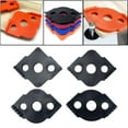 thumbnail image 4 of DYNWAVECA 4 Pcs Modèles, Angle, Broyage Radial pour Menuiserie, R5 R15, Motifs de Perceuse, Noir, 4 of 7