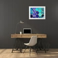 thumbnail image 3 of Grayscale 32x25 White Modern Wood Framed Museum Art Print Titled - Circle Textures V, 3 of 4