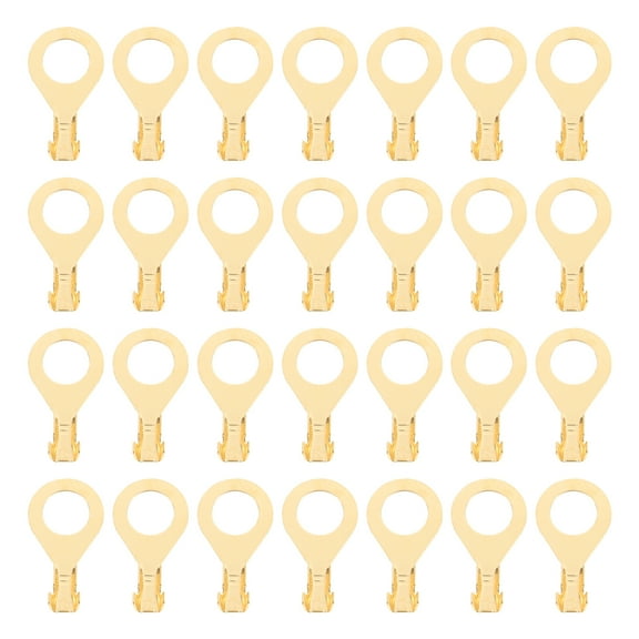 Raindrops 100pcs Copper Wire Lugs and Terminal Connectors Kit for Battery Cables Electrical Connections and Car Battery Terminals M8