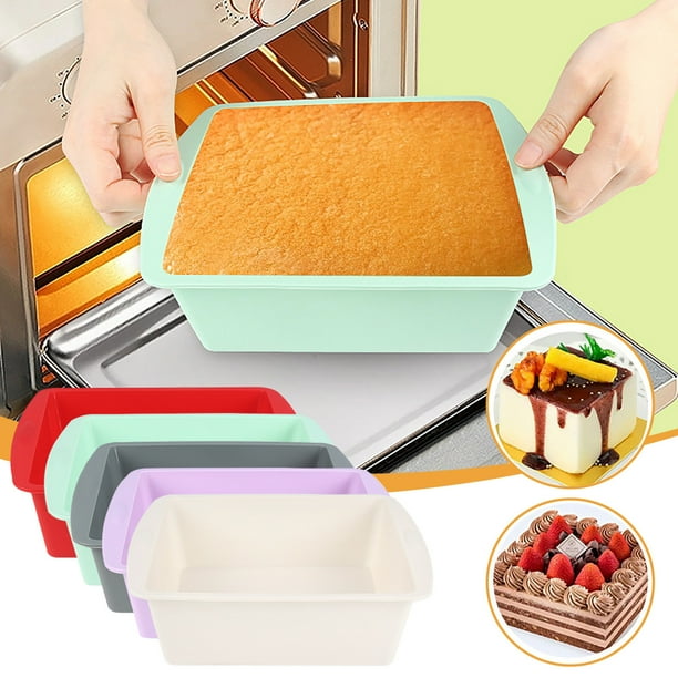 Xihbxyly Nueva Bandeja para Hornear Pasteles, Hecha de Silicona de Grado Alimenticio, Antiadherente y Fácil de Desmoldar, Plegable y Ahorra Espacio, Ideal para Pasteles, Chocolate y Pudines, Tamaño d