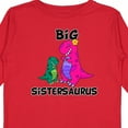 thumbnail image 4 of Inktastic Big Sistersaurus Girls Long Sleeve Toddler T-Shirt, 4 of 5