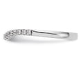 thumbnail image 3 of Solid 14K White Gold Diamond Wedding Band Ring Size 5.5 (.204 cttw.), 3 of 8
