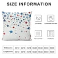 thumbnail image 6 of YINGXI Red Blue White Star Outdoor Decor Throw Pillow Cover for Couch Bed, Decorative Pillowcase 18x18in, 6 of 6