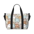 thumbnail image 6 of Rocae Lovely Bear for Travel Shoulder Bag Top Handle Handbag with Yoga Mat Buckle for Gym, Work, Travel, 6 of 7