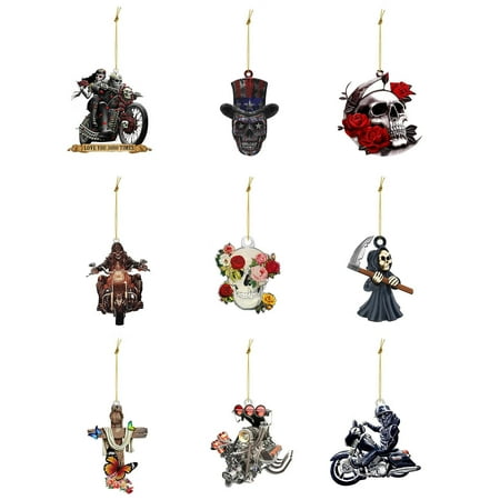 

Megawheels Halloween Horror Car Ornament|Car Rearview Mirror Hanging Pendant|Skull Motor Zombies Dwarf Car Rear View Mirror Pendant Gift