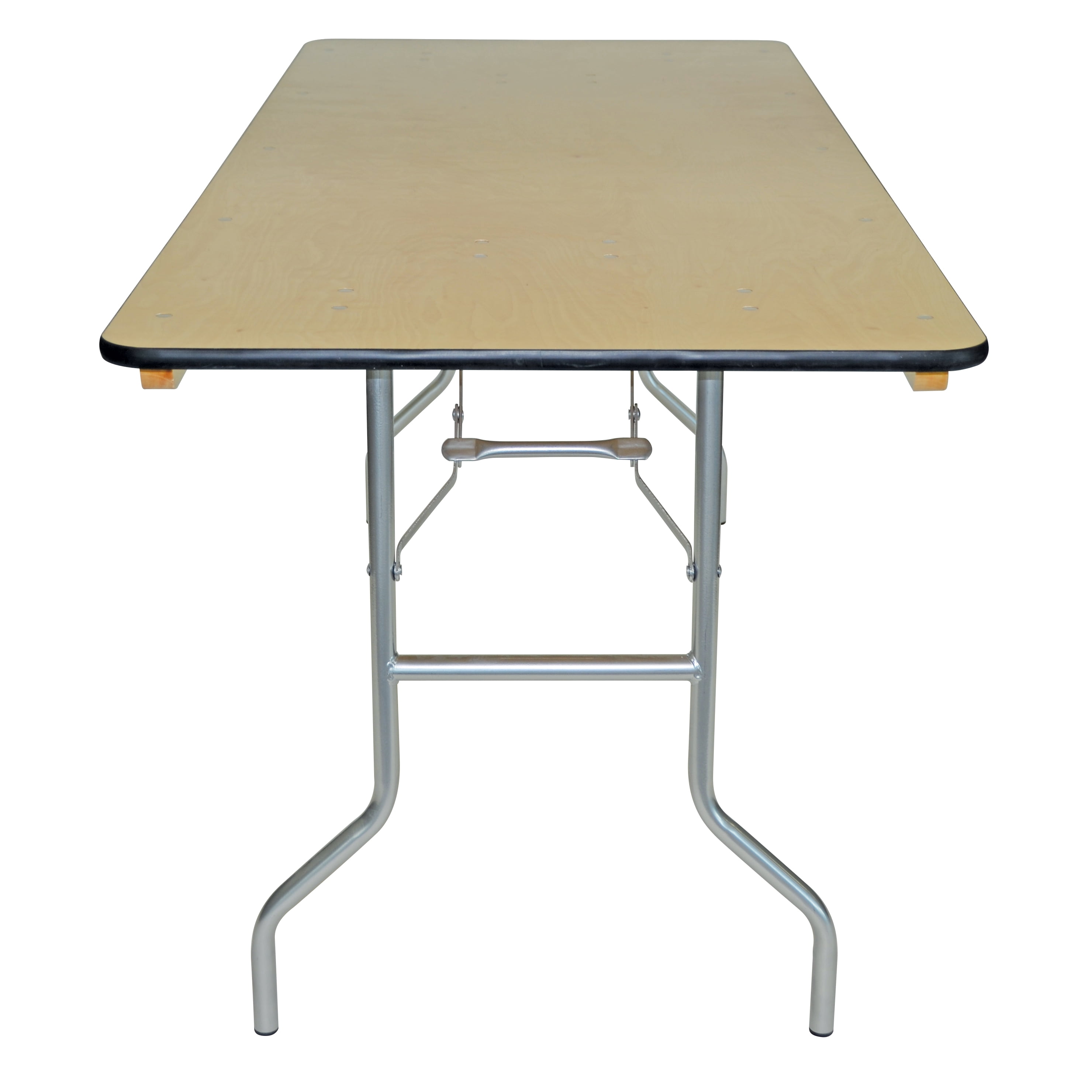 Table - 6' x 30" WFT Series Russian Birch Wood Banquet - Rubber Edge