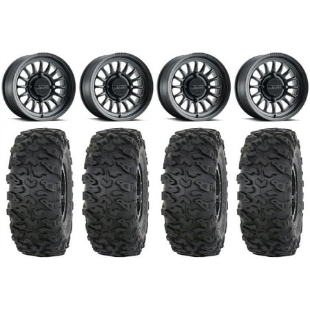 Method 411 14 Wheels Black 32 Roctane T4 Tires Polaris RZR XP 1000 / PRO XP / Ranger XP 900/1000