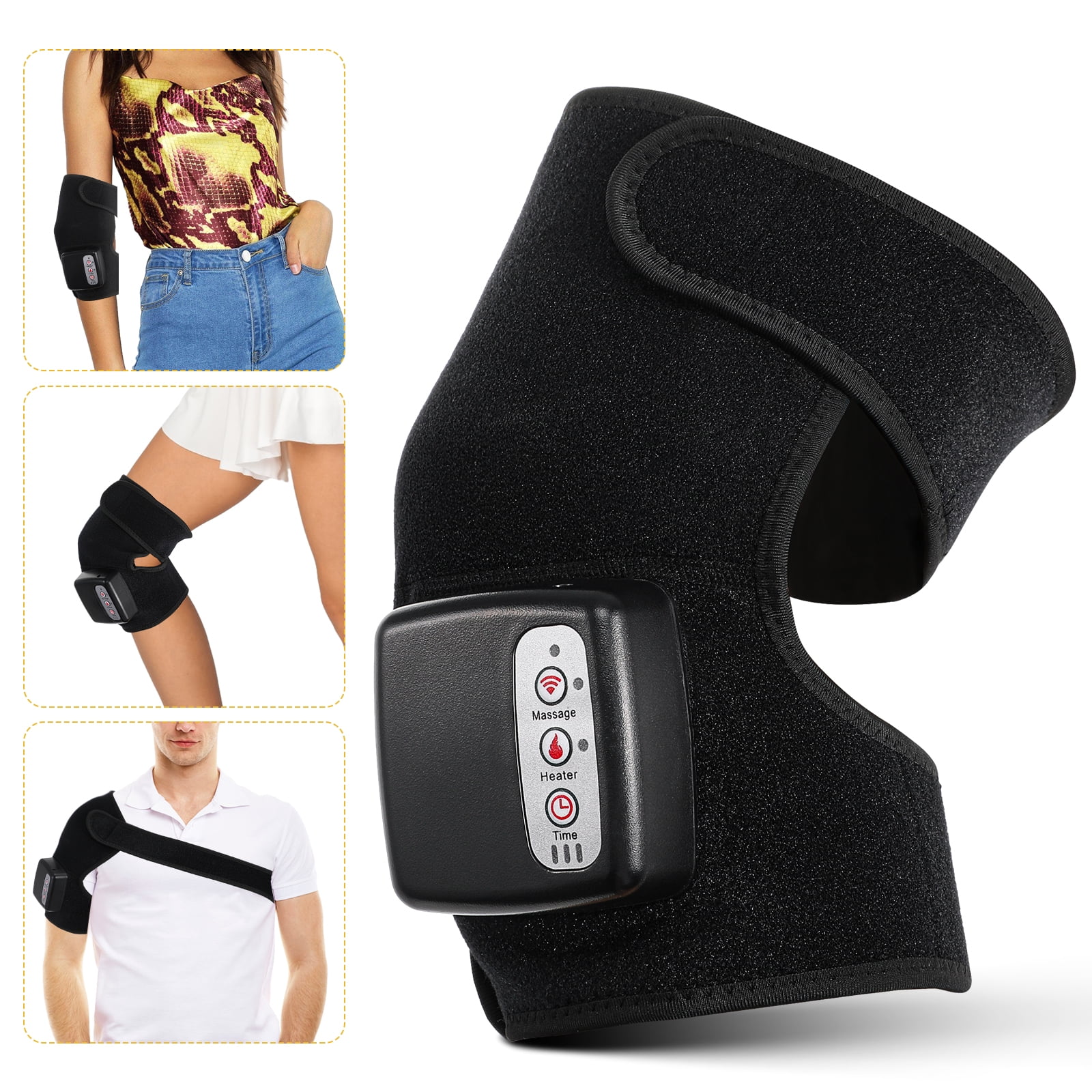 Heating Knee Massager, Knee Shoulder Elbow 3-in-1 Heating Vibration Massager,  Rejuvaknee Advanced Knee Relief, with Compression LED Screen for Knee Pain  (1Pcs) 