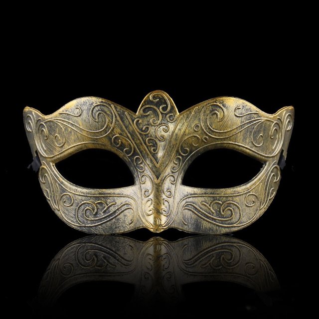 Máscara sólida de carnaval para hombre, máscara de fiesta medieval para baile de máscaras, escudo de plástico para hombre
