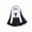 6.3In, variant on Black Hooded Nun Pet Costume, Halloween Dark Nun Dress for Small Cats & Dogs, Soft Gothic Holiday Outfit for Party & Pet Photos,Back Length:8.66In