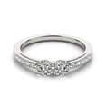 thumbnail image 3 of 14k White Gold Two Stone Round Diamond Ring (5/8 cttw) Size 7.5, 3 of 4