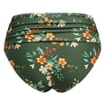 thumbnail image 4 of Conairie Bikini Bottoms For Women Tummy Control High Cut Bathing Suit Comfortable Floral Print Ruched Scrunch Swim Bottom Yellow M, 4 of 4