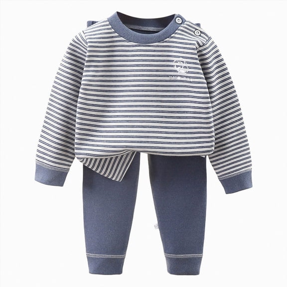 TAmten 6-12 Months Girls Clothes 2 Piece Spring Outfits Tops&Wide Leg Pants With Pockets Fall Sets Leisure Fall Winter Outfits Set Size 1-2 Years