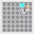 thumbnail image 2 of PinPix ArtToFrames 15x15 Custom Cork Bulletin Board    Poster Board Has a Fabric Style Canvas Finish, Framed in Satin White Frame (PinPix-231), 2 of 5