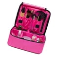 thumbnail image 1 of Bolsa de artículos de tocador para maquillaje, estuche para cosméticos, divisor ajustable, estuche de maquillaje impermeable, estuche para artículos de tocador para maquillaje, probado profesionalmente, 1 of 8