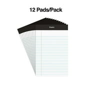 CintBllTer 163873 Notepads, 5 X 8, Narrow,White,50 Sh/Pad,12 Pd/Pk