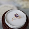 thumbnail image 6 of Lavender Amethyst Ring For Women Simple Copper Silver Band US Sizes 6 7 8 9 Elegant Fine Jewelry Copper Shines, 6 of 9