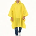 thumbnail image 2 of Gamivast Hooded Rain Poncho Men Waterproof Lightweight Reusable Raincoat With Drawstring Hood Snap Sides Portable Outdoor Rain Gear for Camping Hiking Travel Festival, 2 of 5